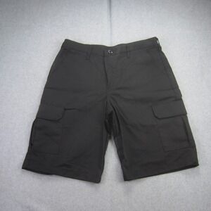 Red Kap Shorts Mens 34x12 Black Cargo Canvas Work Outdoor